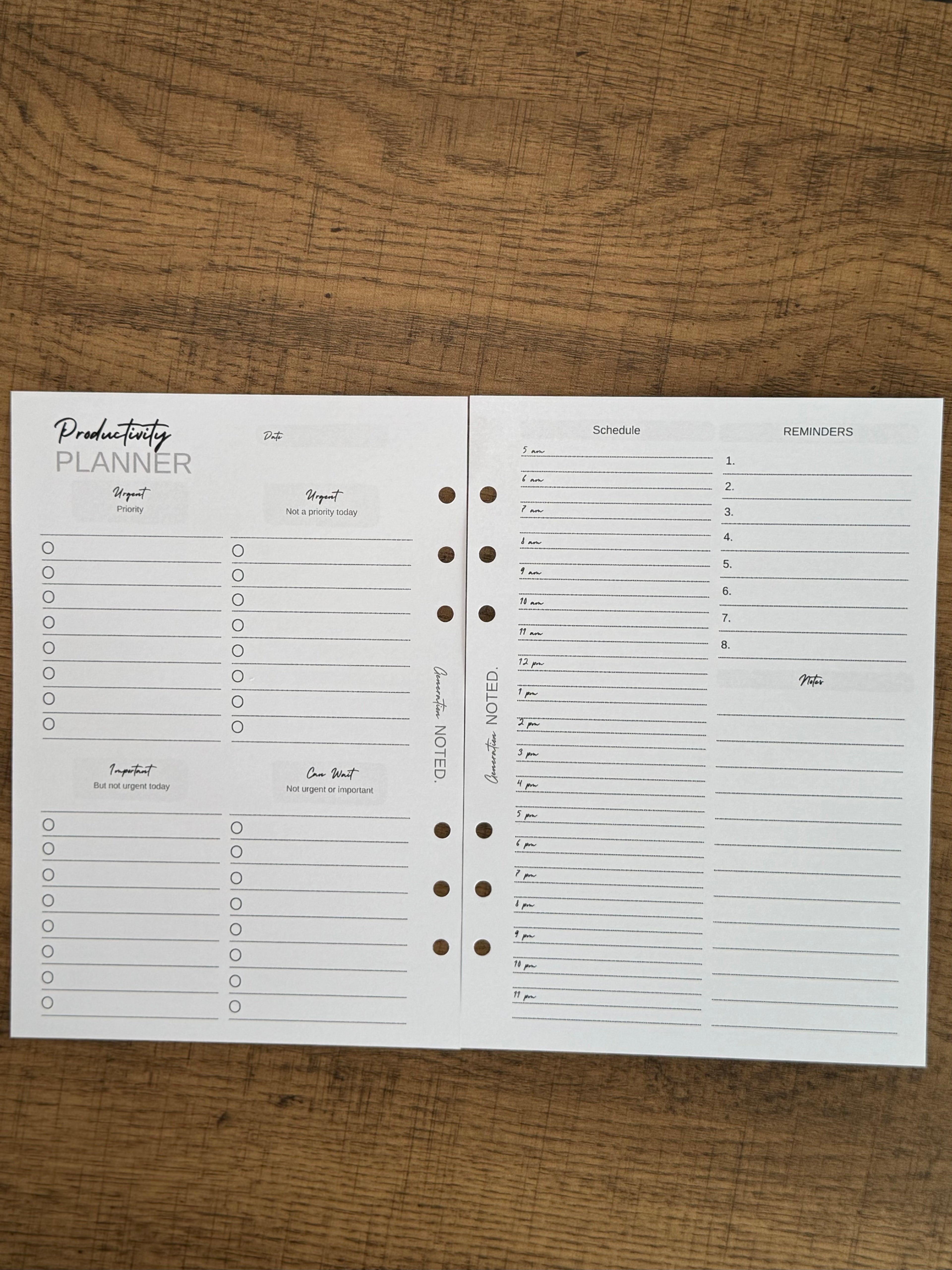 Productivity Planner