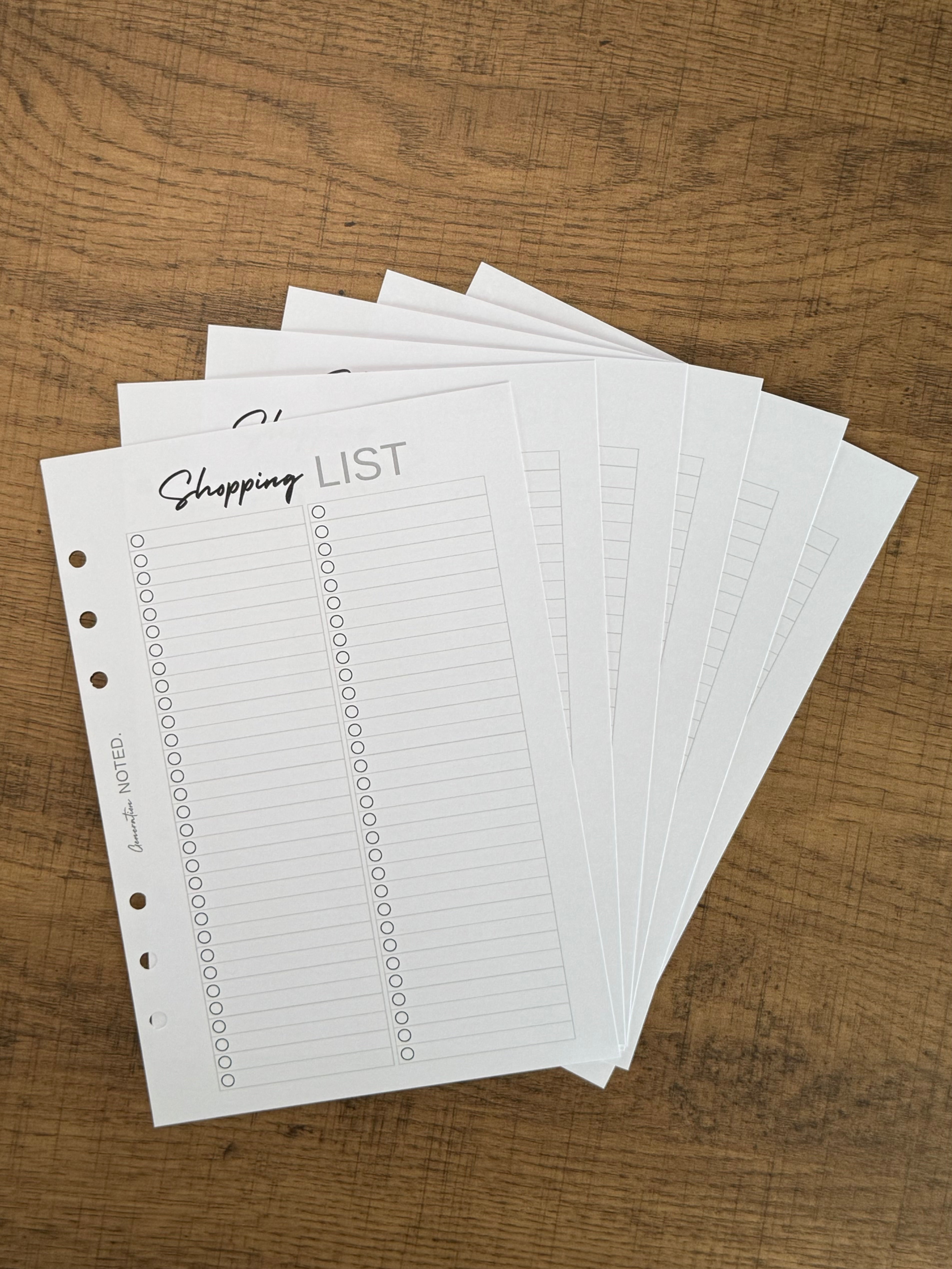 Shopping lists